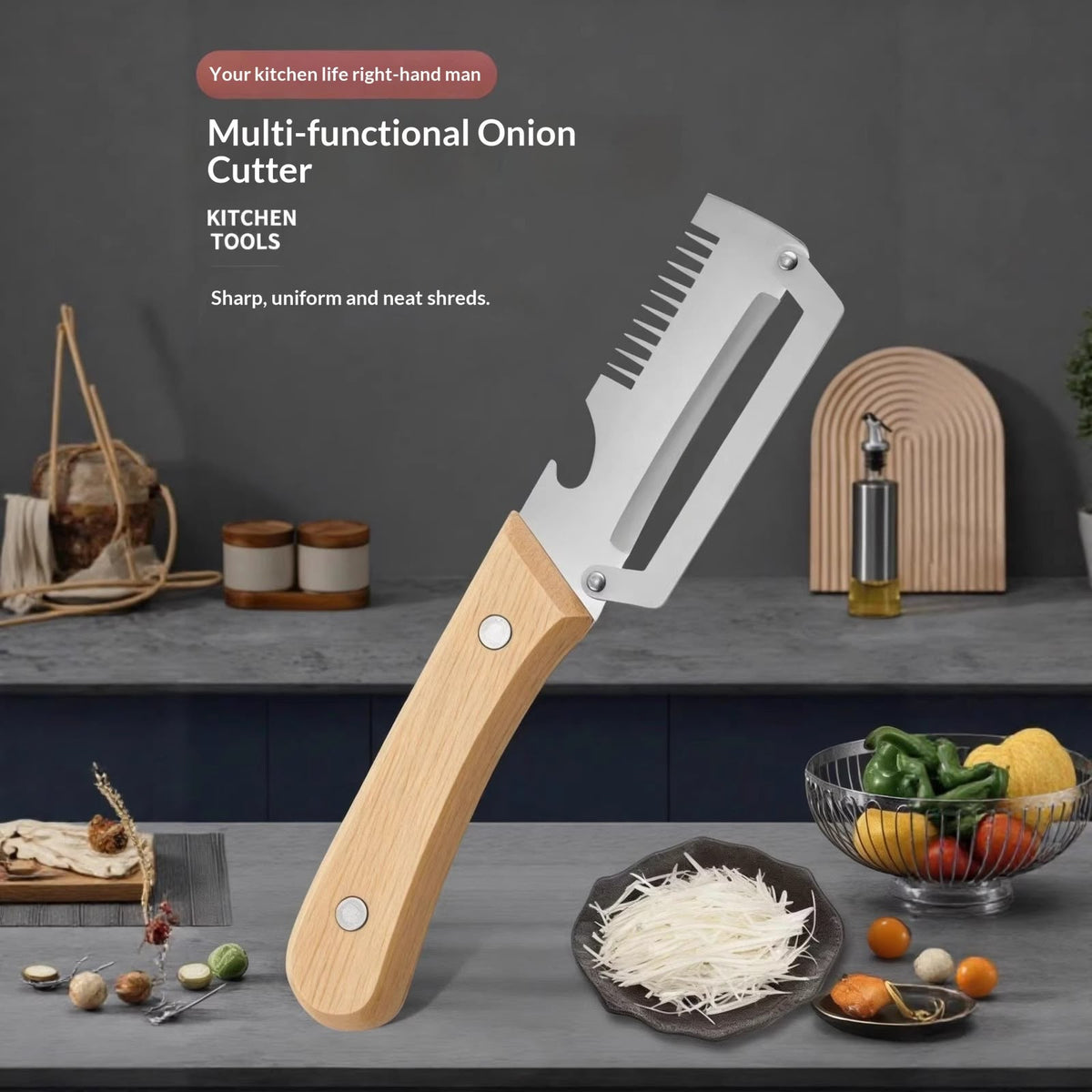 Miloo 3-in-1 Peeler Knife