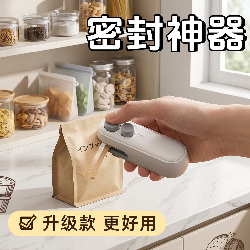 Portable Mini Bag Sealer - Handheld Heat Sealer