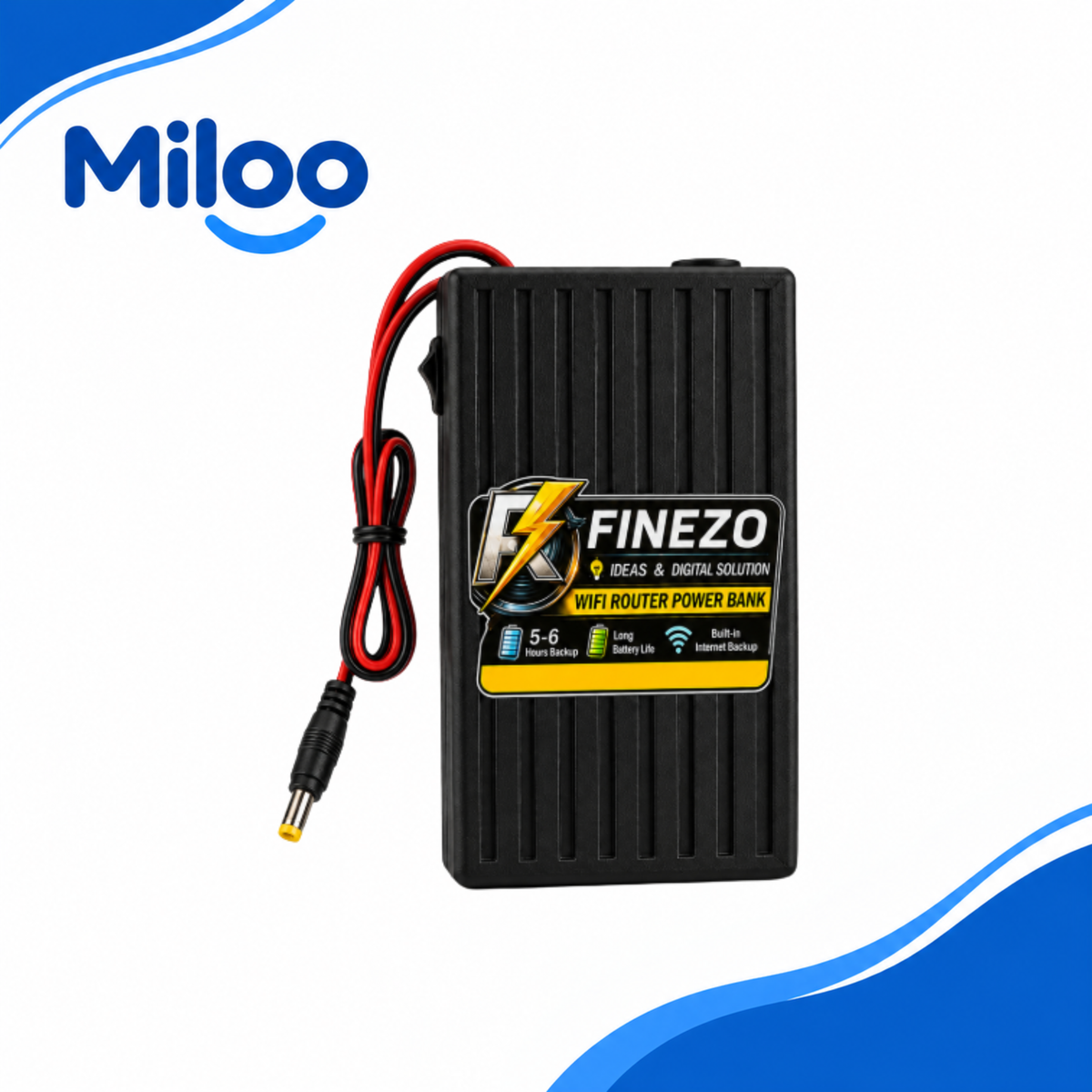 WiFi Router Power Bank 12V 6000mAh - Mini UPS for Load Shedding