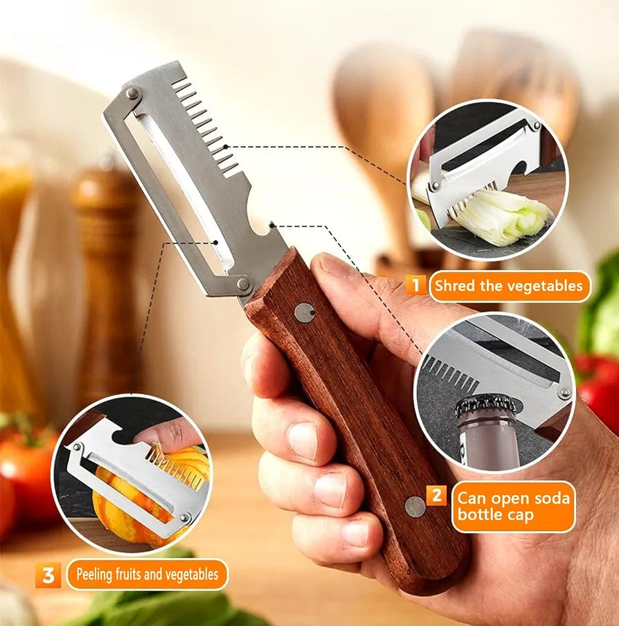 Miloo 3-in-1 Peeler Knife