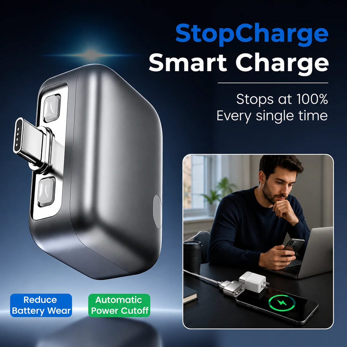 140W Automatic Charging Disconnector - Smart Auto Power Cut-Off