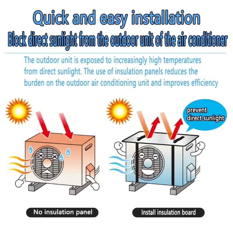 AC Outdoor Unit Protection Cover - Waterproof & Dust-Proof