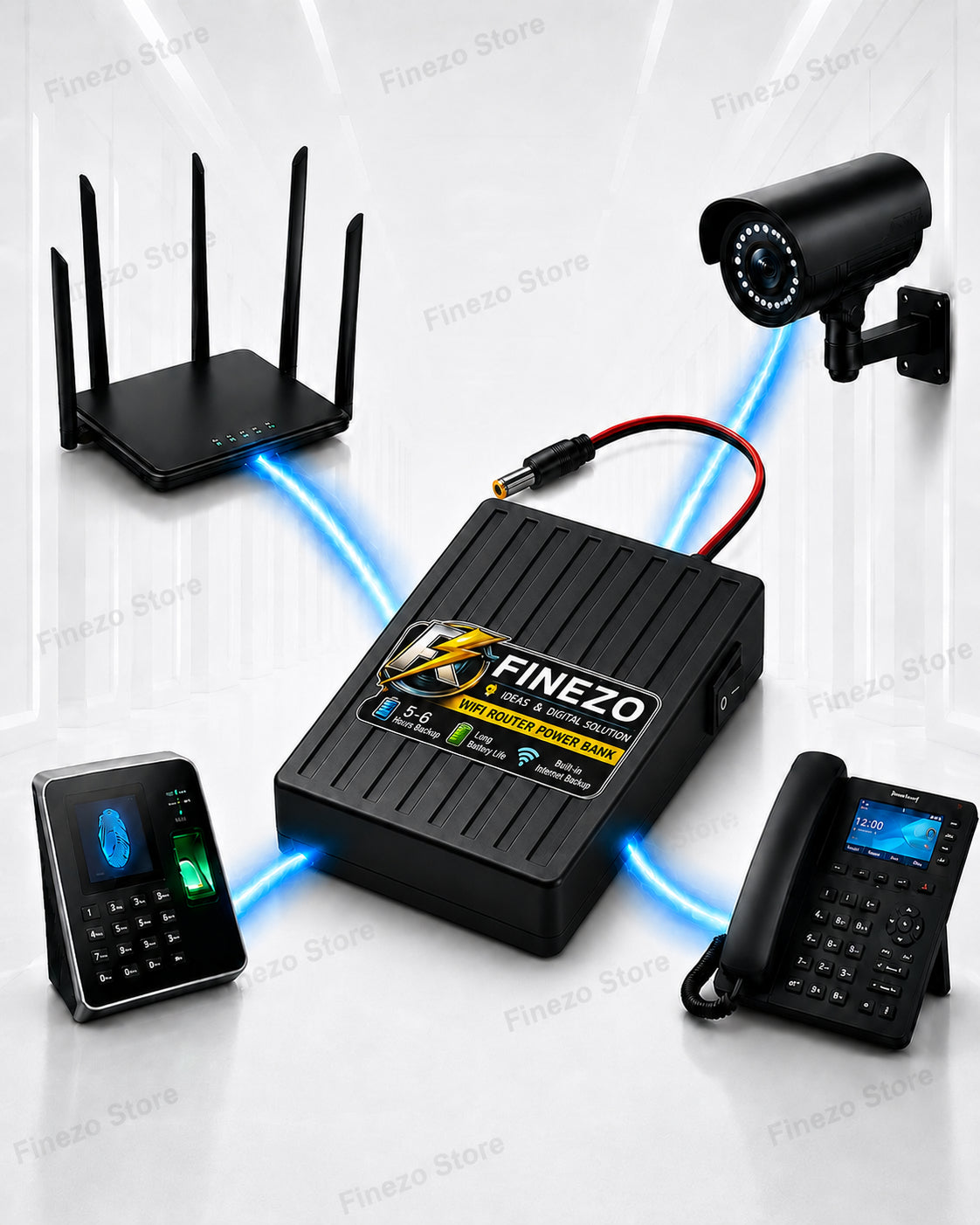 WiFi Router Power Bank 12V 6000mAh - Mini UPS for Load Shedding
